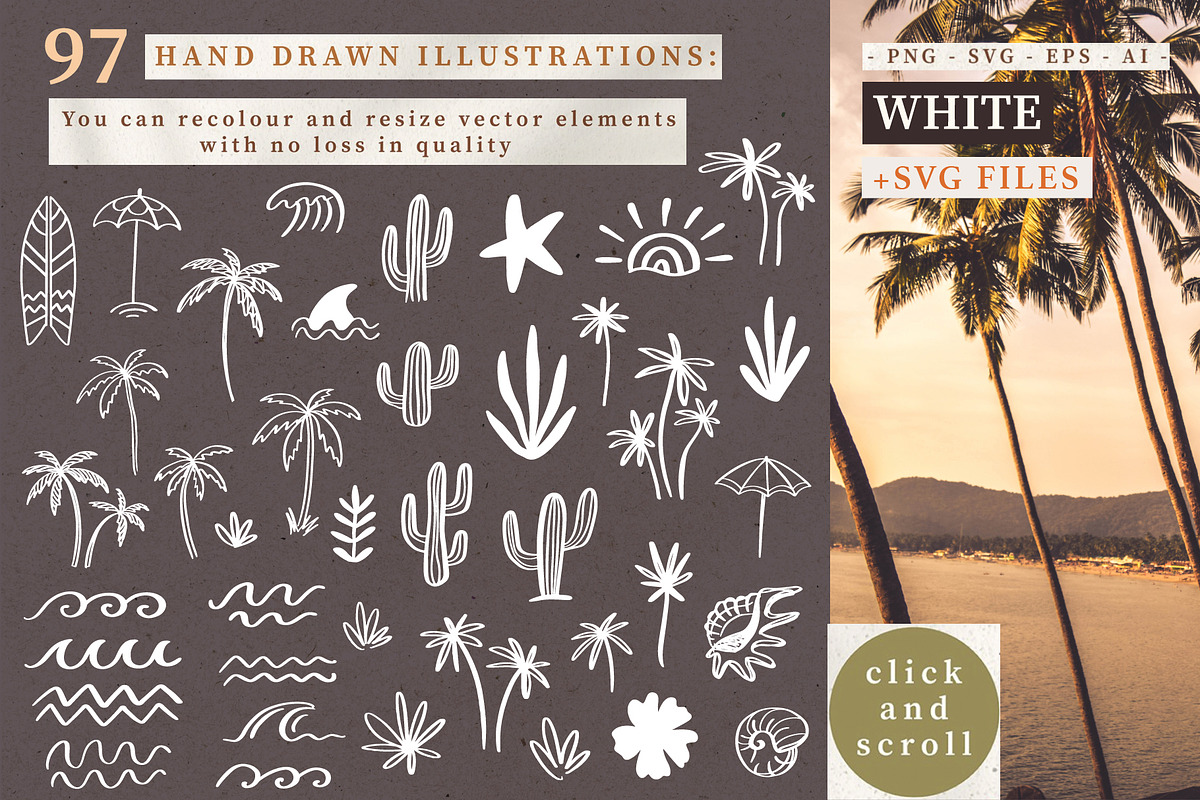 Boho Summer Graphics Bundle - vol 2., a Graphic by Katrinelly (Photo 4 of 15)