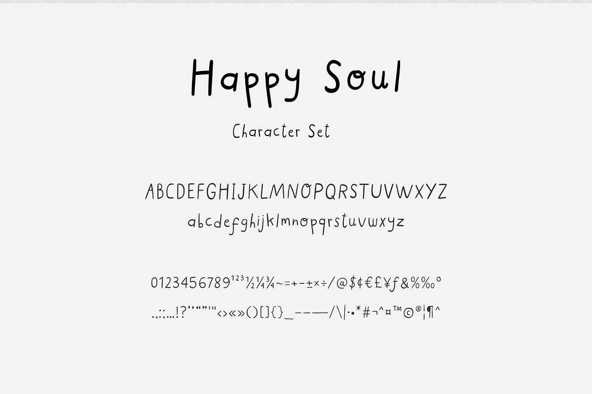 Happy Soul Handwritten Font, a Handwritten Font by byherline (Photo 2 of 3)