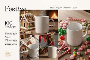 Minimalist Mug Mockup Bundle 100 JPG, a Cups & Container Mockup by KennedyStudio