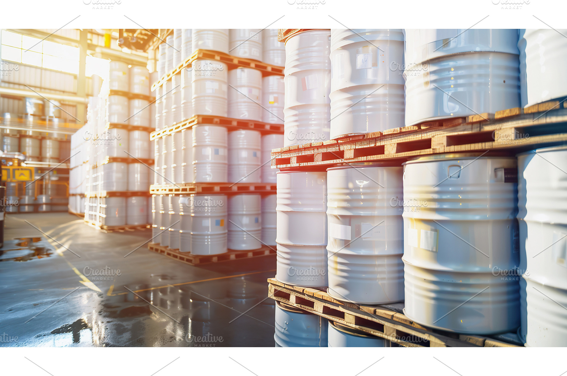 Industrial Storage Area with Large, a Transportation Photo by Lermont51