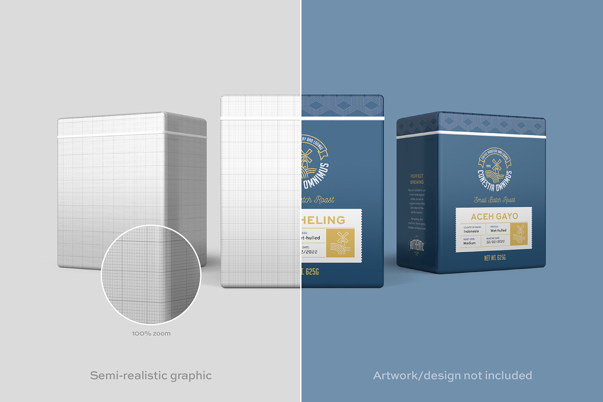 Rectangular Metal Tin Can Mockup, a Cups & Container Mockup by fisihsani (Photo 5 of 10)