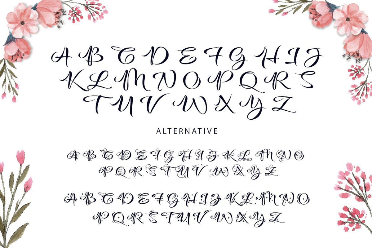Shafeera Script Font, a Script Font by yantodesign (Photo 11 of 13)
