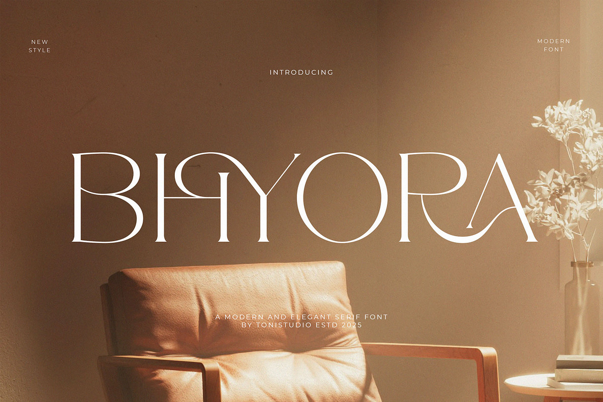 BHYORA | Modern Serif Font, a Serif Font by ToniStudio (Photo 1 of 10)
