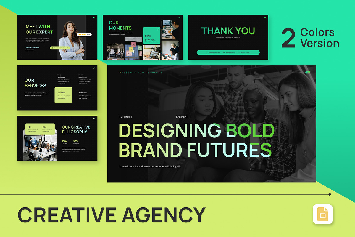 Creative Agency Google Slides, a Presentation Template by Antstheme (Photo 1 of 4)