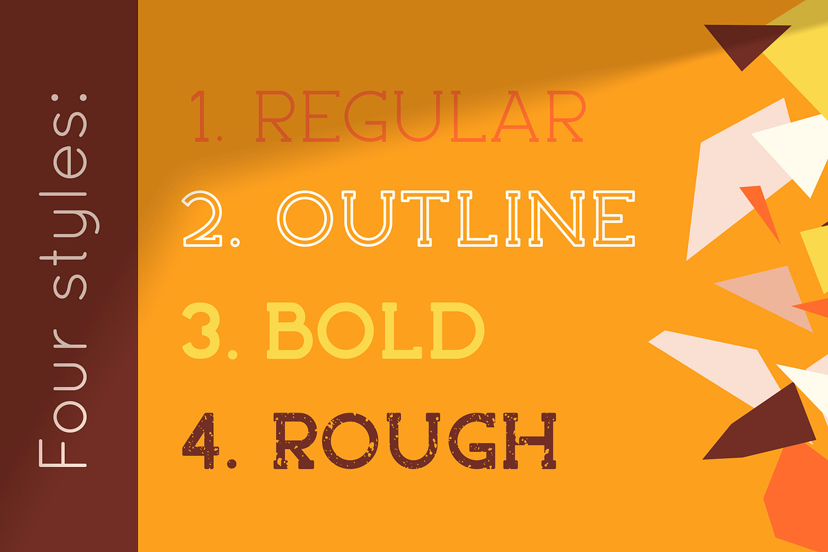 ABSTRACT - Fresh Serif Font Family preview 2