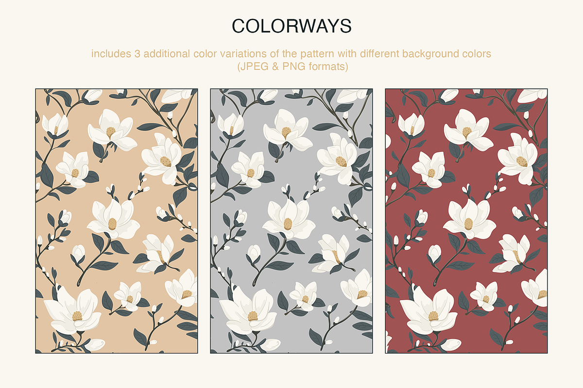Moonstem — Seamless Floral Pattern, a Pattern Graphic by Mariia Kovalchuk (Photo 9 of 10)