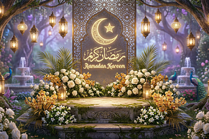 Ramadan kareem Podium