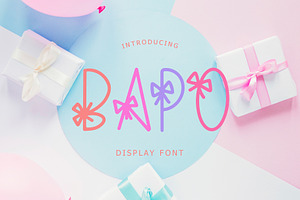 Bapo Party Display Font