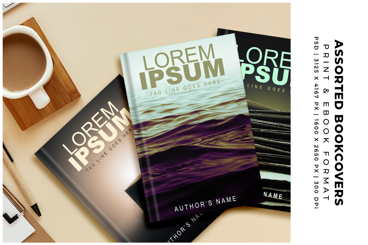 Assorted Book Cover Templates preview 4