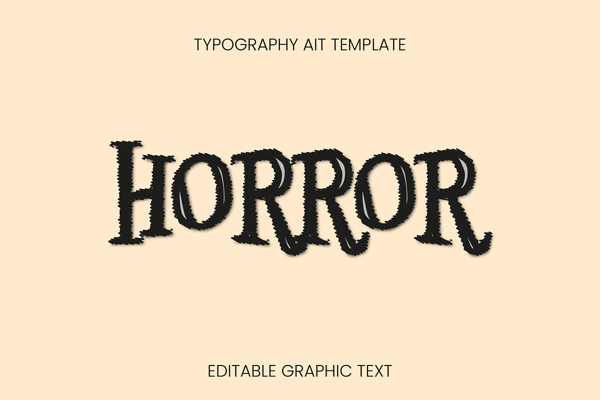Spooky Edge Text Effect