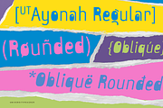 UT Ayonah - A Playful Display Font, a Sans Serif Font by Universitype (Thumbnail 12 of 14)