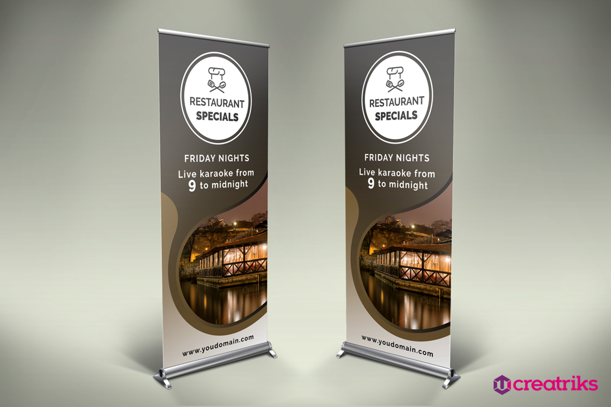 Restaurant Roll Up Banner - v042, a Flyer Template by Creatricks