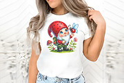 Ladybug gnomes clipart, an Illustration by RobertsArt (Thumbnail 5 of 7)