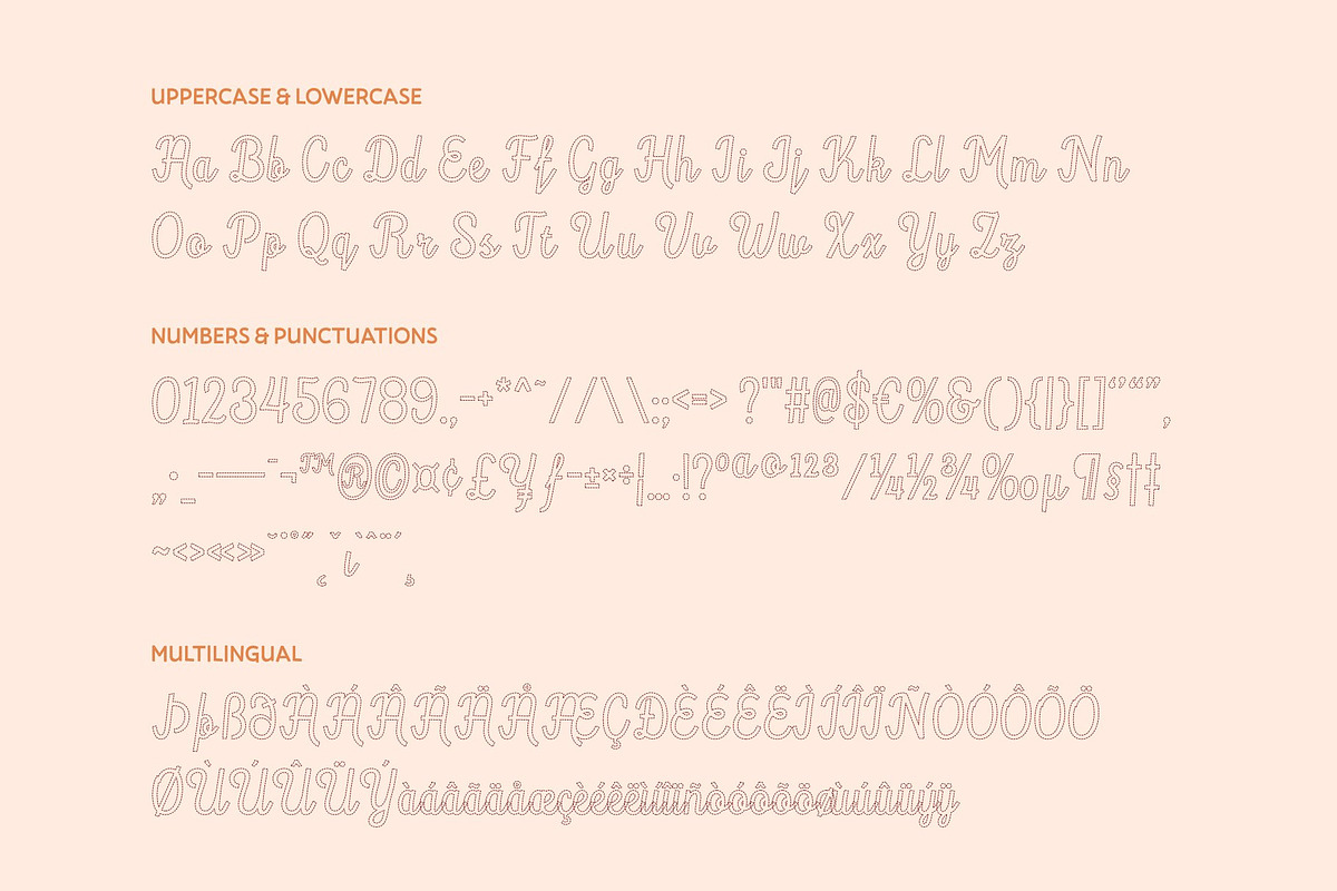 CS Alicent Dashed, a Script Font by Craft Supply Co. (Photo 8 of 8)