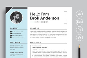 Clean Resume/CV Template, a Resume Template by Proper_media