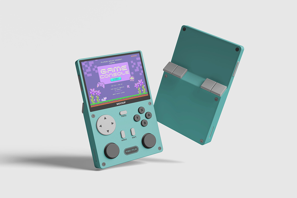 Game Console Mockup For Branding, an Advertising Mockup by bimockup (Photo 6 of 6)