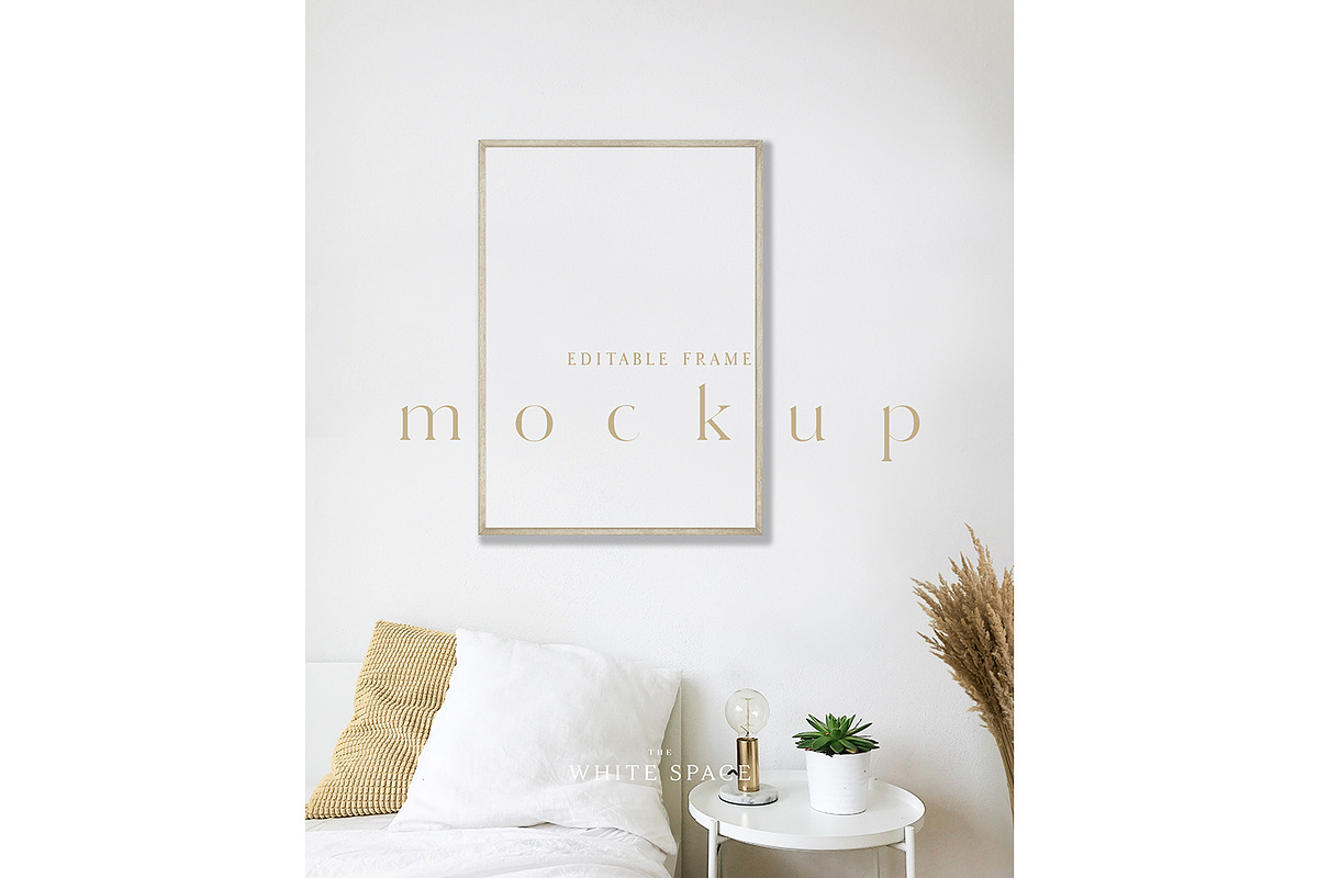 Frame Mockup Editable & Customisable, a Print Template by The White Space Co. (Photo 3 of 8)
