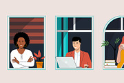 Stay at home, concept design, a Person Illustration by Creative Graphics (Thumbnail 3 of 4)