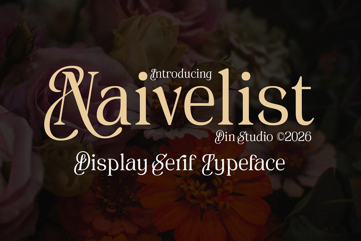 Naivelist, a Serif Font by din-studio.com (Photo 1 of 10)