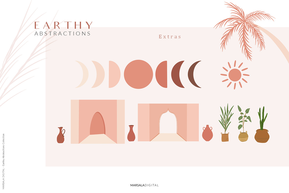 EARTHY Abstractions & Prints, a Decorative Illustration by Kaya Fonts (Photo 12 of 15)