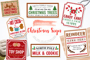 Christmas Sign, an Illustration by PrettyBundles (Thumbnail 1 of 4)