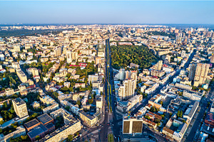 Aerial view of taras shevchenko stock photo containing ukraine and kiev, an Architecture Photo by Leonid Andronov