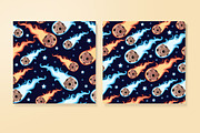 Vintage Space Patterns, a Pattern Graphic by GreyLilac (Thumbnail 2 of 6)