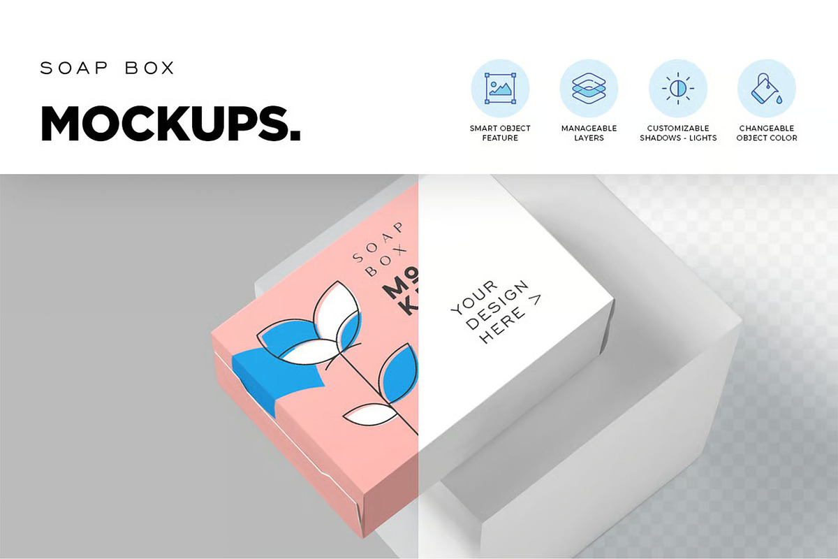 Soap Box Mockups, a Packaging Mockup by megostudi0 (Photo 6 of 6)