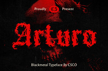 CS Arturo – Black Metal Font