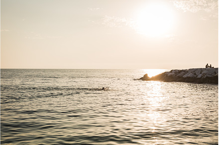 Colorful ocean beach sunrise with, a Nature Photo by Rodica Ciorba