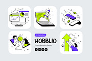 Trendy Fintech Wobbly Illustration, a Finance Illustration by Creative Graphics (Thumbnail 1 of 7)