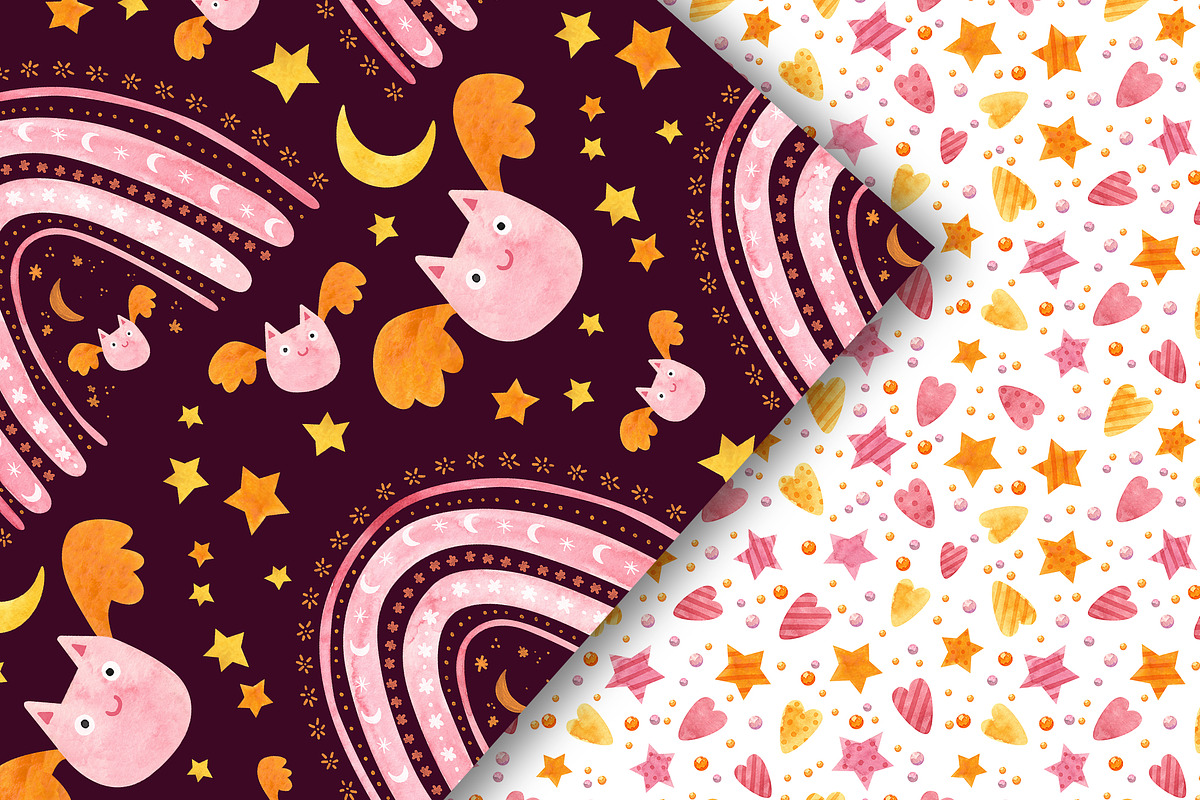 Pink Halloween Clipart & Patterns, a Decorative Illustration by Valin Malin (Photo 10 of 14)