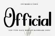 Official, a Serif Font by FreshTypeINK (Thumbnail 1 of 8)