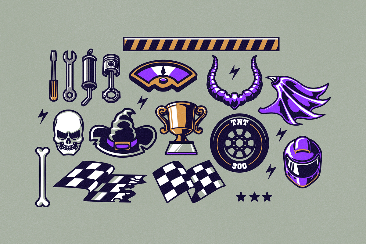 Race Illustration Figures Pack, a Branding & Logo Template by Creathift (Photo 4 of 5)