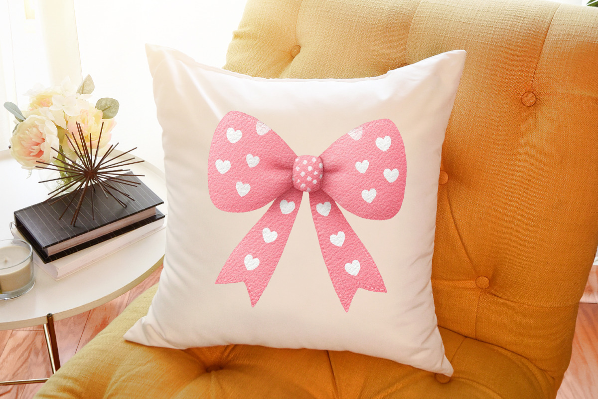Watercolor Clipart - Pink Bow - Bow, an Illustration by Sublimation Artist (Photo 6 of 6)