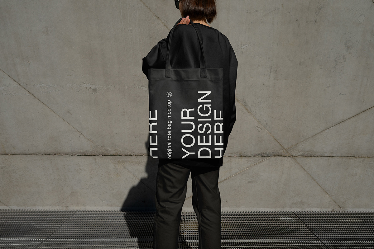 Tote Bag Mockup, a Merchandise Mockup by eezo (Photo 3 of 4)
