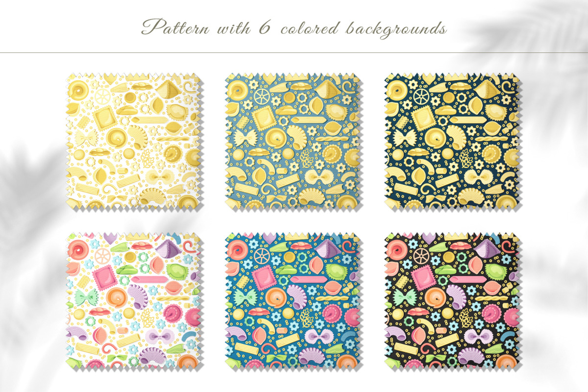 Seamless pattern of Italian pasta 1, a Pattern Graphic by Yummy (Photo 3 of 5)