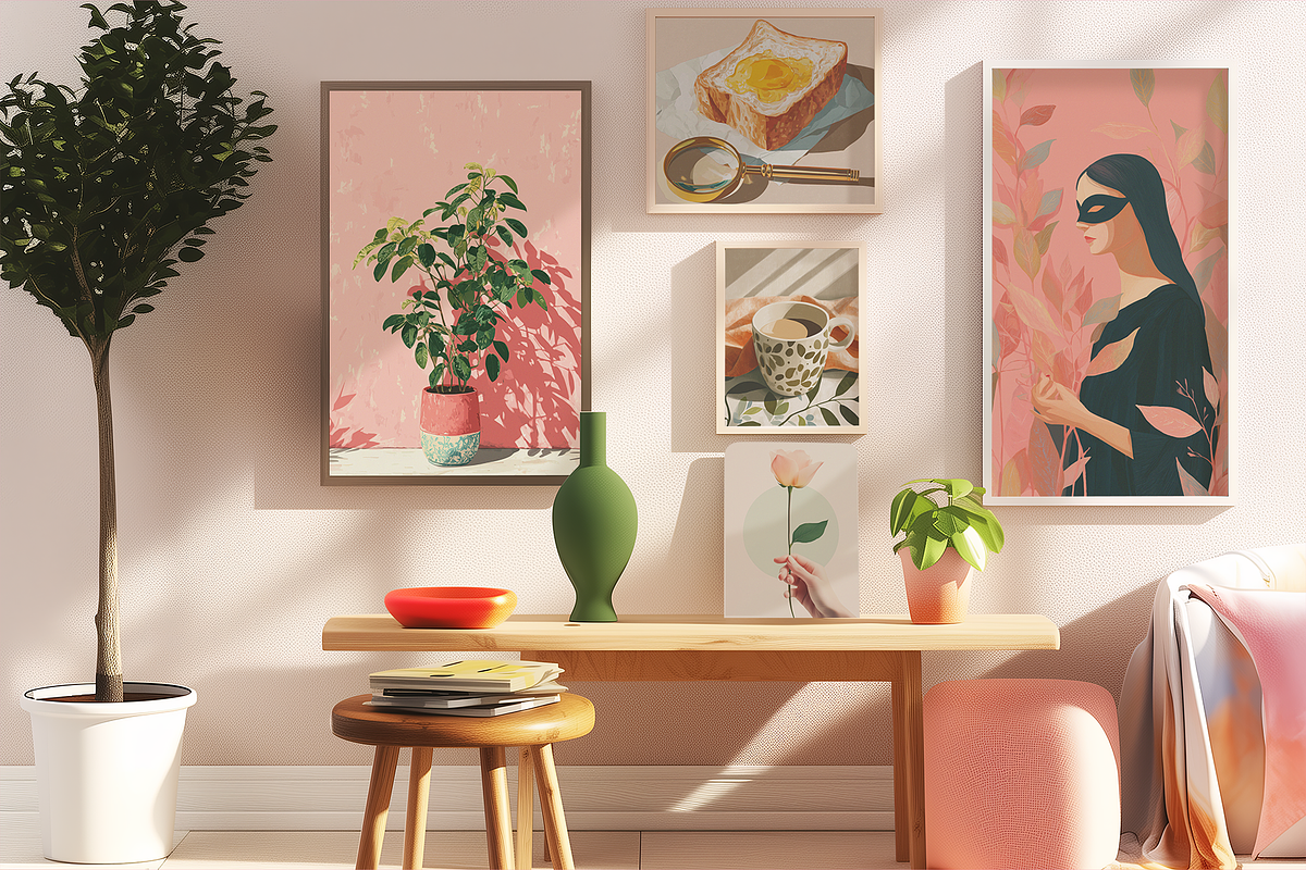 Modern Eclectic Prints Posters, a Background Graphic by JulsIst (Photo 5 of 12)