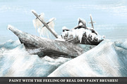 Arctic Dry Brushes for Procreate, a Brush Add-On by Guerillacraft (Thumbnail 4 of 7)