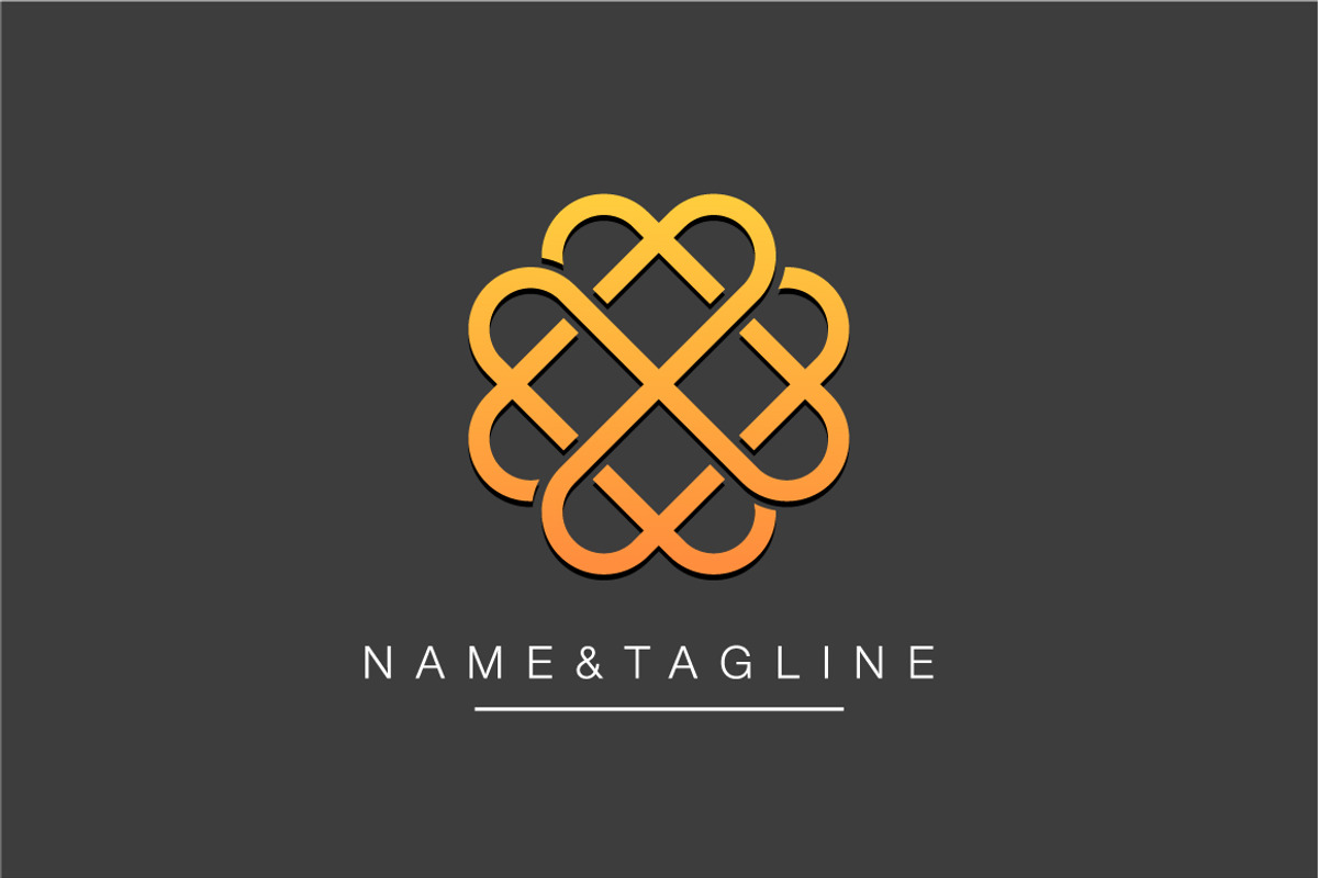 Elegant abstract monogram template, a Branding & Logo Template by WORAKAMON Design Studio (Photo 3 of 5)