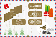 Christmas Postcard Elements, an Illustration by this is awsm (Thumbnail 2 of 2)