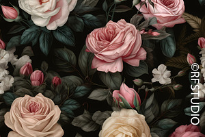 HEAVENLY ROSES. Seamless Bundle 1