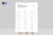 Wedding Seating Chart Sign Template, a Flyer Template by BrandPacks (Thumbnail 1 of 5)