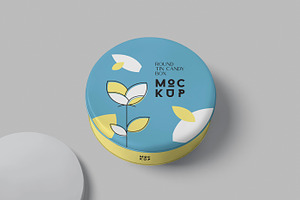 Round Tin Box Mockups