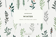 Watercolor Winter Bundle, an Illustration by Studio Edyth (Thumbnail 1 of 6)