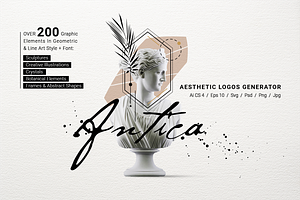 Antica. Aesthetic Logos Generator