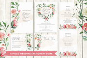 Watercolour roses wedding Suite, an Invitation Template by R Whitehurst Design (Thumbnail 2 of 5)