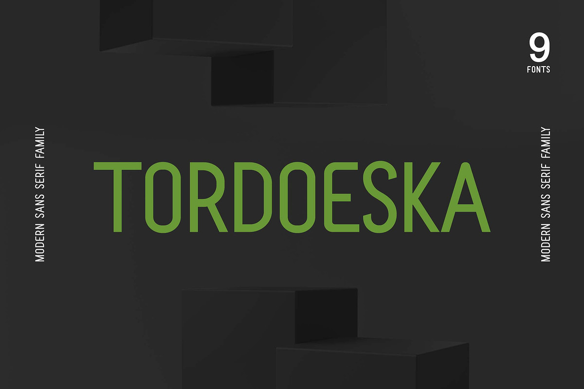 Tordoeska Sans Serif Font, a Sans Serif Font by UICreative (Photo 1 of 13)