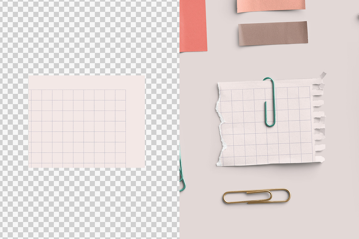 Marina Sticky Notes & Paper Clips, an Advertising Mockup by Custom Scene (Photo 10 of 10)