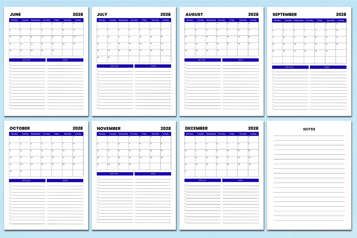 5 Year Monthly Agenda (2026–2030), a Stationery Template by Shumaya (Photo 7 of 11)
